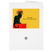 SCHWARZES KATZ-HALLOWEEN-PARTY-MONOGRAMM (Hinten)