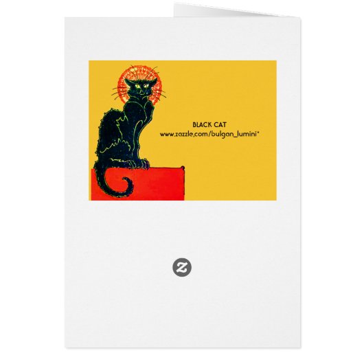 SCHWARZES KATZ-HALLOWEEN-PARTY-MONOGRAMM (Hinten)