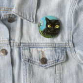 Schwarzes Kätzchen Button (Beispiel)