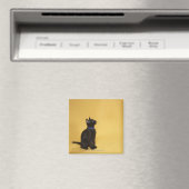 Schwarzes Kätzchen Magnet (In Situ (Geschirrspüler))
