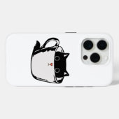 Schwarzes Kätzchen mit roter Nase, das sich in ein Case-Mate iPhone Hülle (Rückseite (Horizontal))