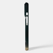 Schwarzes Kätzchen mit weißer Daisy Case-Mate iPhone Hülle (Rückseite / Links)