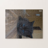 Schwarzes Kätzchen Puzzle (Horizontal)