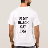 Schwarzes Katze T-Shirt (Rückseite)