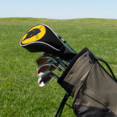 Schwarzes Katzen-Gesicht Golf Headcover (In SItu)