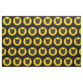 Schwarzes Katzen-Gesicht Stoff (Fat Quarter (45,7 x 55,9 cm))