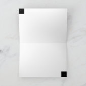 Schwarzes Katzen glückliches Halloween Karte (Innenseite)