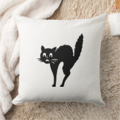 Schwarzes Katzen Halloween Kissen (Decke)