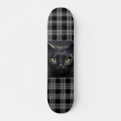 SCHWARZES KATZEN-SKATEBOARD-DECK SKATEBOARD (Vorne)