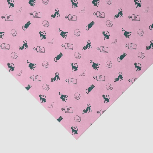 Schwarzes Katzen- und Skulpturenpapier Seidenpapier (Ausschnitt)