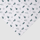 Schwarzes Katzen- und Skulpturenpapier Seidenpapier (Ausschnitt)