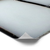 Schwarzes Katzenfarbglas Poster (Ecke)