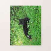 Schwarzes Katzenpuzzle Puzzle (Vertikal)