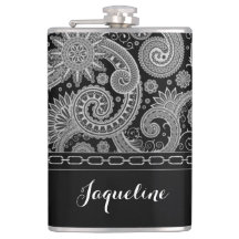 Schwarzes Kettenpaisley