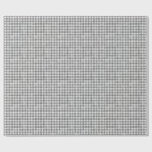 Schwarzes klassisches Gingham Geschenkpapier (Flach)