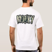 schwarzes klassisches T-Shirt (Rückseite)