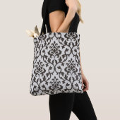 Schwarzes, klassisches Tapetenmuster Tasche (Von Nahem)