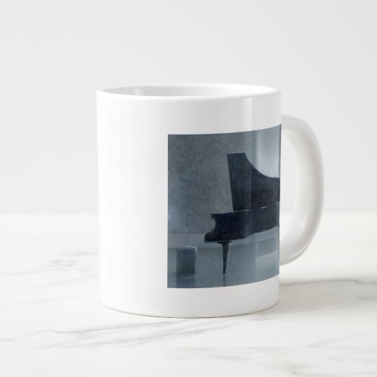 Schwarzes Klavier 2004 Jumbo-Tasse (Vorderseite Rechts)