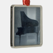 Schwarzes Klavier 2004 Ornament Aus Metall (Rechts)