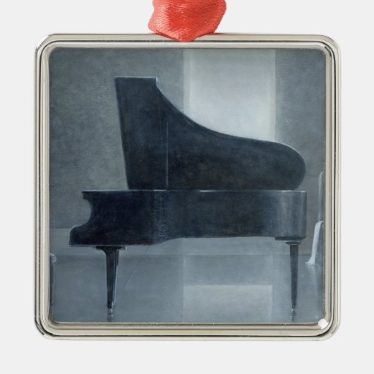 Schwarzes Klavier 2004 Ornament Aus Metall (Vorne)