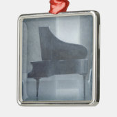 Schwarzes Klavier 2004 Ornament Aus Metall (Links)