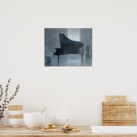 Schwarzes Klavier 2004 Poster (Küche)