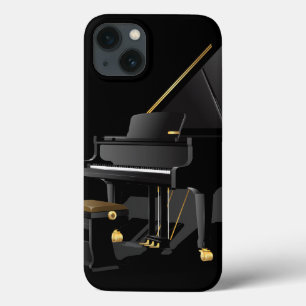 Schwarzes Klavier iPhone 13 Hülle