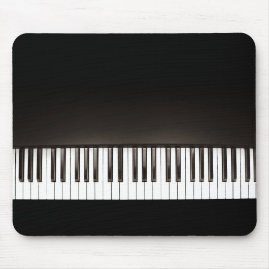 Schwarzes Klavier mousepad (Vorne)