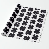 Schwarzes Kleber glänzendes Verpackungsmedium Geschenkpapier (Ungerollt)