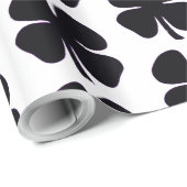Schwarzes Kleber glänzendes Verpackungsmedium Geschenkpapier (Rolleneckpunkt)