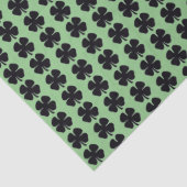 Schwarzes Kleeblattpapier Seidenpapier (Detail)