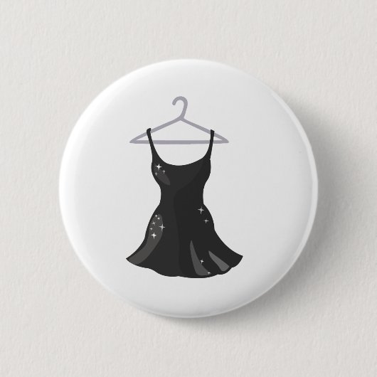 Schwarzes Kleid Button (Vorderseite)