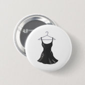 Schwarzes Kleid Button (Vorne & Hinten)