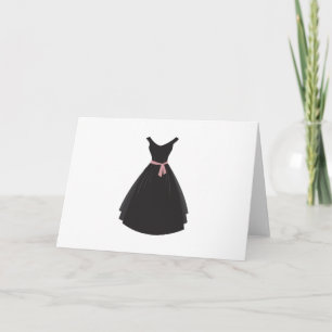 Schwarzes Kleid Karte