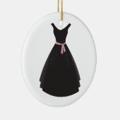 Schwarzes Kleid Keramikornament (Rechts)