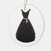 Schwarzes Kleid Keramikornament (Links)