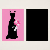 Schwarzes Kleid mit Bouquet (Vorne & Hinten)