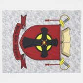 SCHWARZES KLEID REGIMENT FLEECEDECKE (Vorderseite (Horizontal))