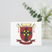 SCHWARZES KLEID REGIMENT POSTKARTE (Stehend Vorderseite)