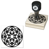 Schwarzes Knotenmandala Gummistempel (Stempel)