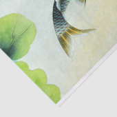 Schwarzes Koi Fisch-Seidenpapier Seidenpapier (Ausschnitt)