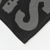 Schwarzes Koksgraues, Eis-blaue Fleecedecke (Ecke)