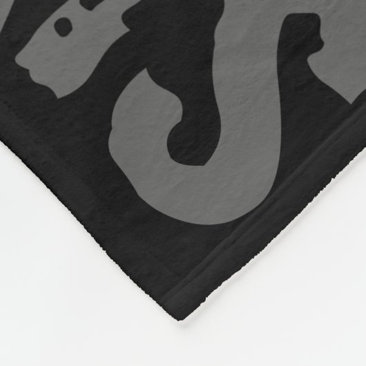 Schwarzes Koksgraues, Eis-blaue Fleecedecke (Ecke)