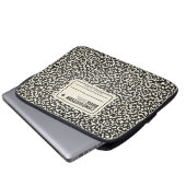 Schwarzes Komprimierungsgerät Laptopschutzhülle (Vorne Knopf)