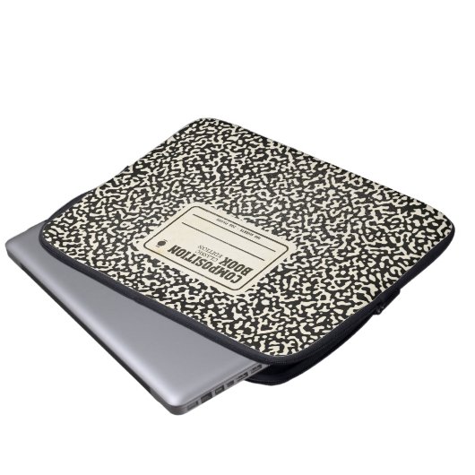 Schwarzes Komprimierungsgerät Laptopschutzhülle (Vorne Knopf)