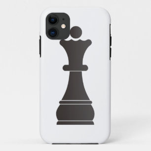 Schwarzes Königinschachstück Case-Mate iPhone Hülle