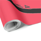 Schwarzes Korallenpapier, groß Geschenkpapier (Rolleneckpunkt)