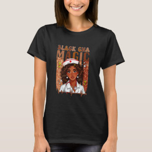 Schwarzes Kostüm CNA Stolze Krankenschwester Job S T-Shirt