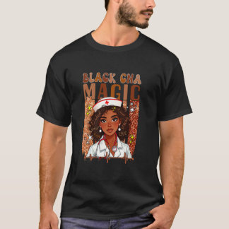 Schwarzes Kostüm CNA Stolze Krankenschwester Job S T-Shirt