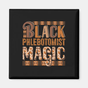 Schwarzes Kostüm Phlebotomist Stolz Black History  Magnet